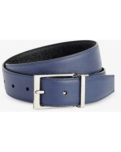 Burberry Louis Buckle-embellished Leather Buckle - Blue