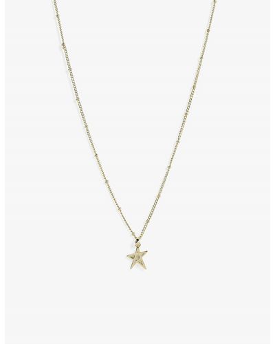Ted Baker Starahh Star Gaze Brass And Stainless-steel Pendant Necklace - Metallic