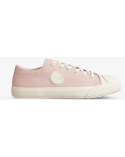 Ted Baker Tayni Cotton-canvas Trainers - Pink