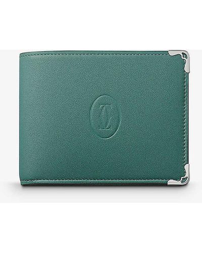 Cartier Must De Leather Wallet - Green