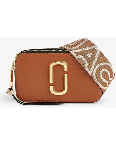 Marc Jacobs The Snapshot Leather Cross-body Bag - Brown