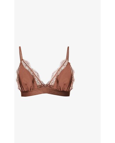 Love Stories Love Lace Recycled-polyamide-blend Bralette - Pink