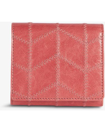 Claudie Pierlot Azimut Quilted Waxed Leather Purse - Multicolour