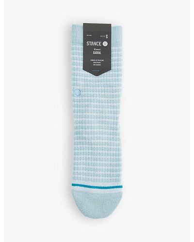 Stance Waffle Town Stretch-cotton Blend Socks - Blue