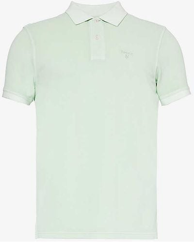 Barbour Brand-embroidered Regular-fit Cotton-piqué Polo Shirt Xx - Green