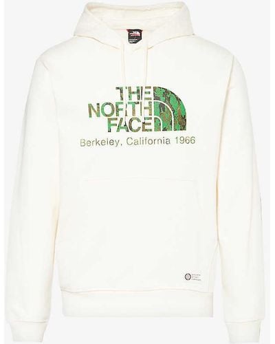 The North Face Scrap Cali Branded-print Cotton-jersey Hoody - White