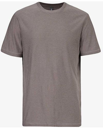 Vuori Strato Tech Brand-patch Stretch-jersey T-shirt X - Grey