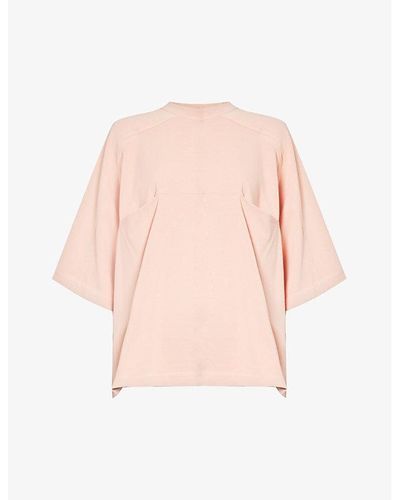 Entire studios Heavy Pocket Ribbed-trim Organic Cotton T-shirt - Pink