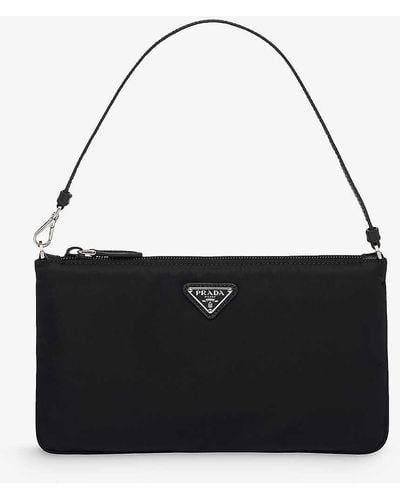 Prada Re-nylon Mini Recycled-nylon Shoulder Bag - Black
