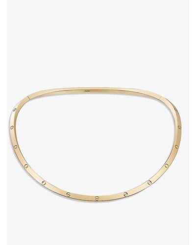 Cartier Love 18ct Yellow-gold Torque Necklace - White