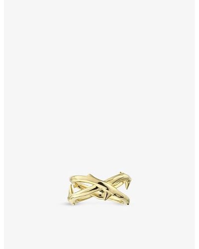 Shaun Leane Rose Thorn Yellow Gold-plated Vermeil Silver Ring - Metallic