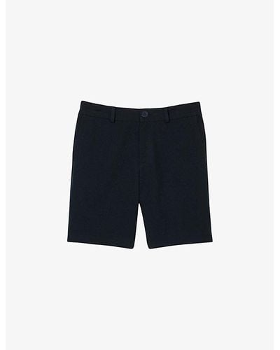 Sandro Regular-fit Side-pocket Cotton Shorts - Black