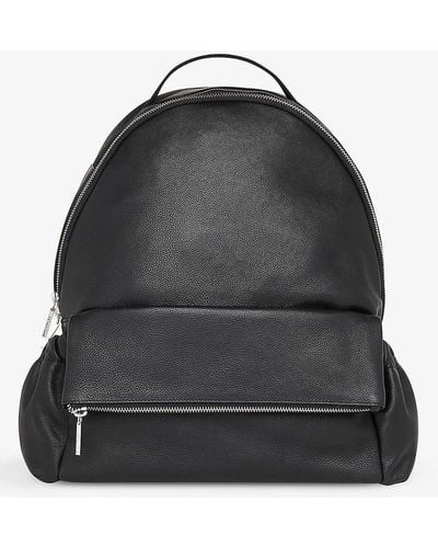 Whistles Reya Top-handle Leather Backpack - Black