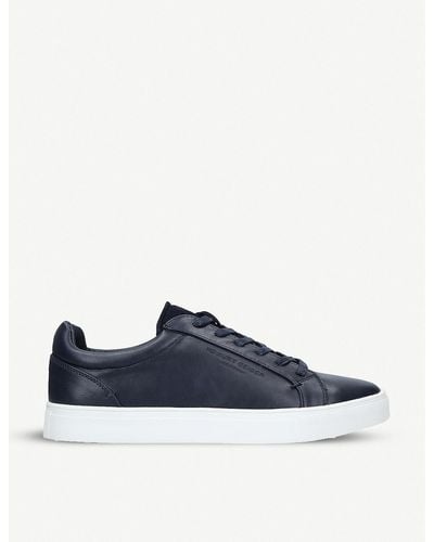 Kurt Geiger Worthing Faux-leather Sneakers - Blue
