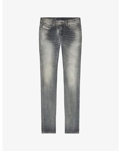DIESEL 1979 Sleenker Skinny Stretch-denim Jeans - Gray