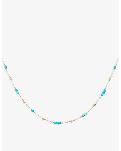The Alkemistry Orchid London Fiesta 18ct Yellow-gold And Turquoise Choker Necklace - Natural