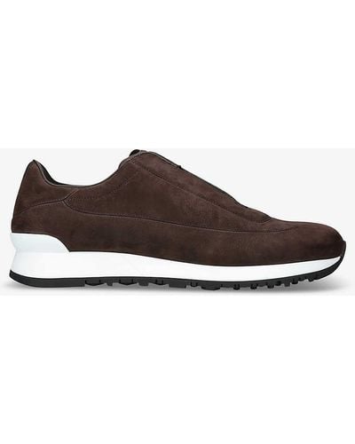 John Lobb Lift Leather Low-top Trainers - Brown