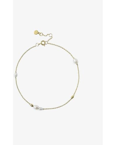 The Alkemistry 18ct -gold And Pearl Anklet - Yellow