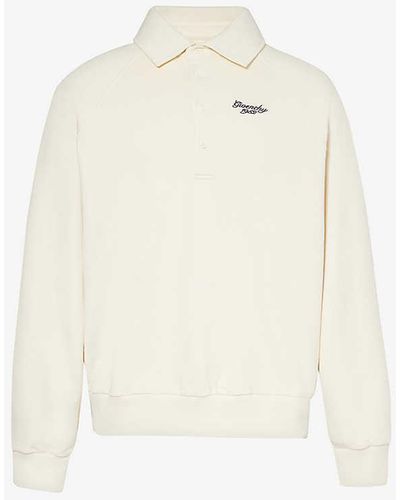 Givenchy Brand-embroidered Regular-fit Cotton-blend Sweatshirt - White