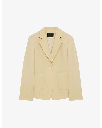 JOSEPH Glenview Tailored Stretch-wool Jacket - Natural