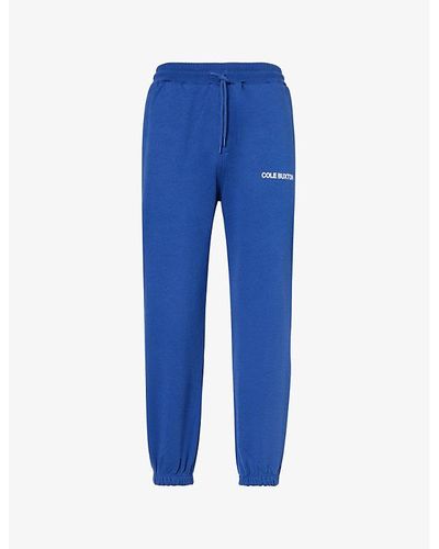 Cole Buxton Cb Sportswear Logo-print Cotton-jersey jogging Bottoms - Blue