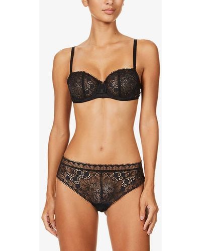 Chantelle Day To Night Lace Half-cup Bra - Black