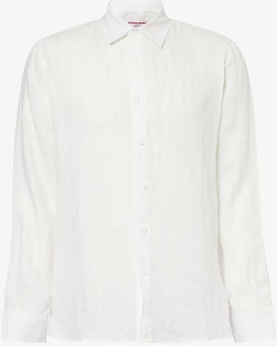 Orlebar Brown Giles Long-sleeve Linen Shirt - White