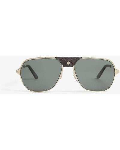 Cartier Ct0165s Sunglasses - Green