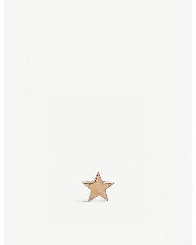 The Alkemistry Kismet By Milka 14ct Rose-gold Mini Star Earrings - White