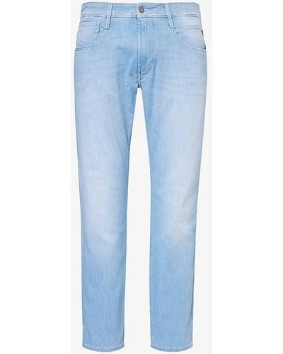 Replay Anbass X-lite Slim-fit Tapered Leg Jeans - Blue