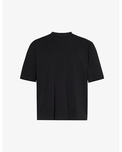 Entire studios Dart Boxy-fit Organic Cotton-jersey T-shirt - Black