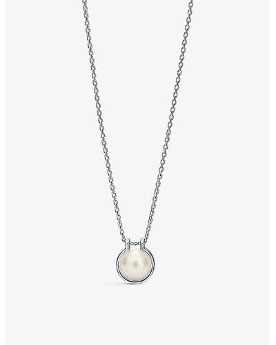Tiffany & Co. Tiffany Hardwear Sterling-silver And Freshwater Pearl Pendant Necklace - White