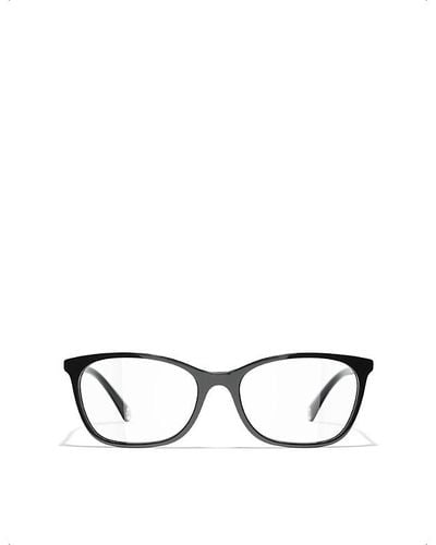 Chanel Rectangle Eyeglasses - Black
