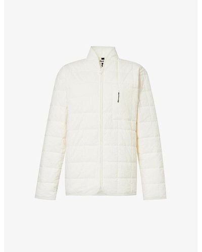 Rains Giron Quilted Regular-fit Shell Jacket - White