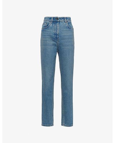 Prada Five Pocket Regular-fit Straight-leg Jeans - Blue