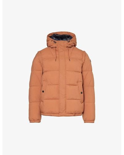 IKKS Hooded Quilted Shell Jacket Xx - Orange