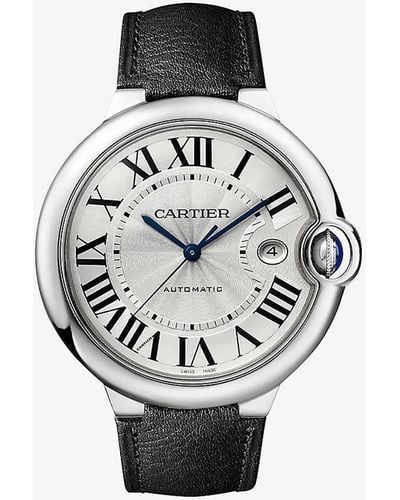 Cartier Crwsbb0038 Ballon Bleu Stainless- And Leather Watch - White