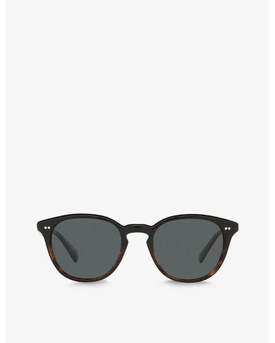 Oliver Peoples Ov5454su Desmon Sun Round-frame Acetate Sunglasses - Black