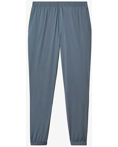 Reiss Rival Regular-fit Tapered-leg Stretch-nylon Trousers - Blue