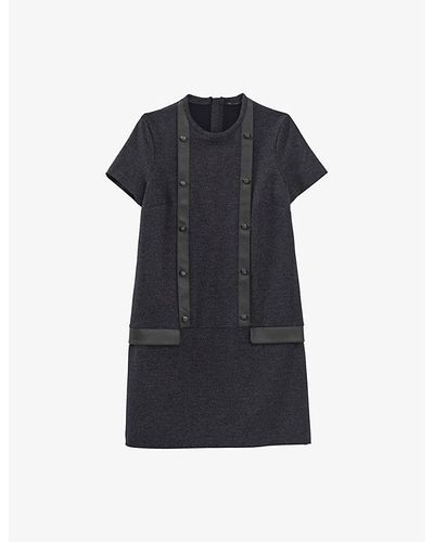 IKKS Milano Stretch-knitted Mini Dress - Black