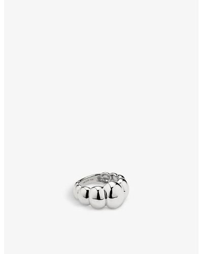MEJURI Puffy Charlotte Sterling-silver Ring - White