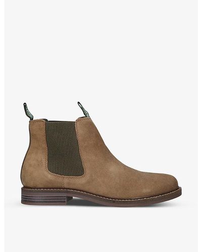 Barbour Farsley Leather Chelsea Boots - Brown