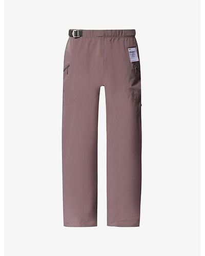 Satisfy Peaceshelltm Tapered-leg Stretch-woven Trousers - Purple