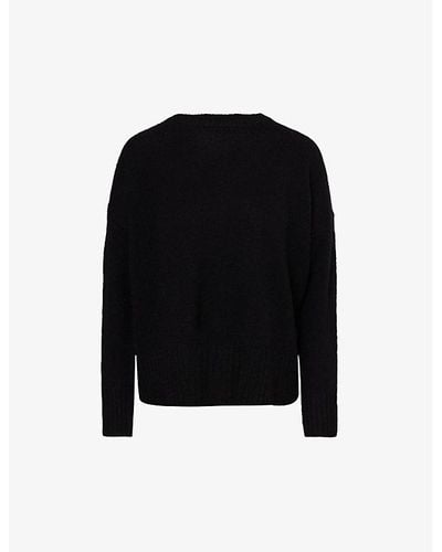 360cashmere Melody Split-back Cashmere Knitted Sweater - Black
