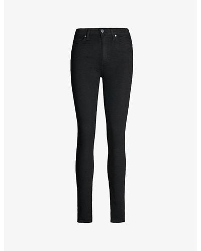 PAIGE Hoxton Skinny Mid-rise Jeans - Black