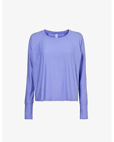 Beyond Yoga Featherweight Daydreamer Stretch-woven Top - Blue