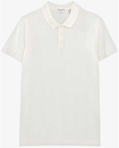 IKKS Regular-fit Short-sleeve Cotton Polo Shirt X - White