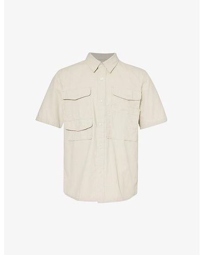 Barbour Safari Patch-pocket Regular-fit Shell Shirt - Natural