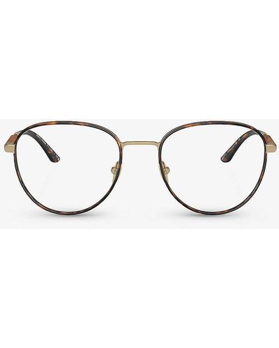 Giorgio Armani Ar5137j Phantos-frame Steel Glasses - Metallic