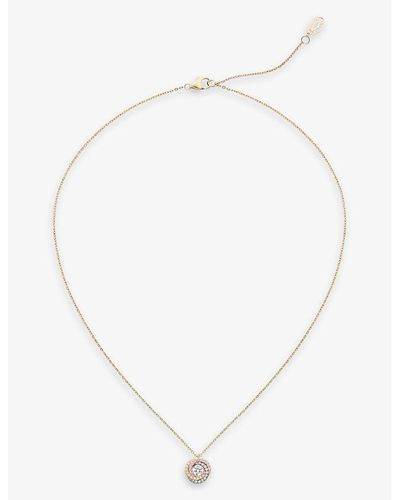 Cartier Trinity De 18ct White, Rose, Yellow- And 0.029ct Brilliant-cut Diamond Pendant Necklace
